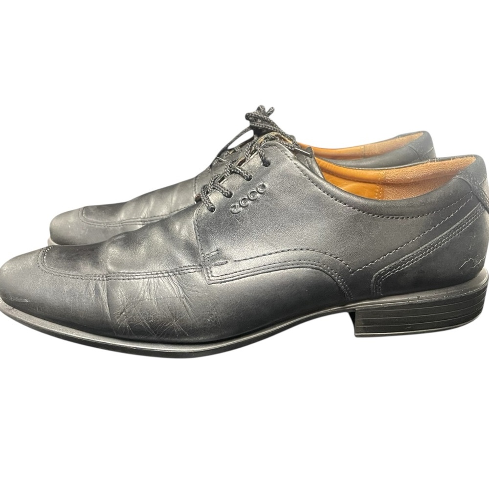 ECCO Men’s Black Leather Lace Up Oxfords Size 11